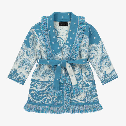 Alanui-Cardigan bleu en laine | Childrensalon Outlet