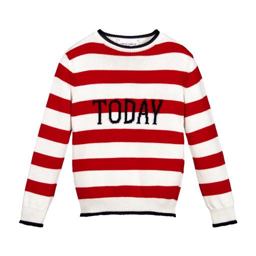 Alberta Ferretti-Red Cotton Today Sweater | Childrensalon Outlet