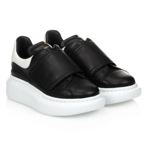 Alexander McQueen-Black Oversized Trainers | Childrensalon Outlet