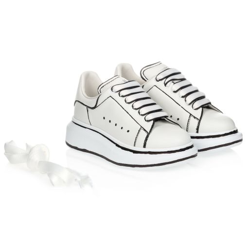 Alexander McQueen-White Oversized Trainers | Childrensalon Outlet