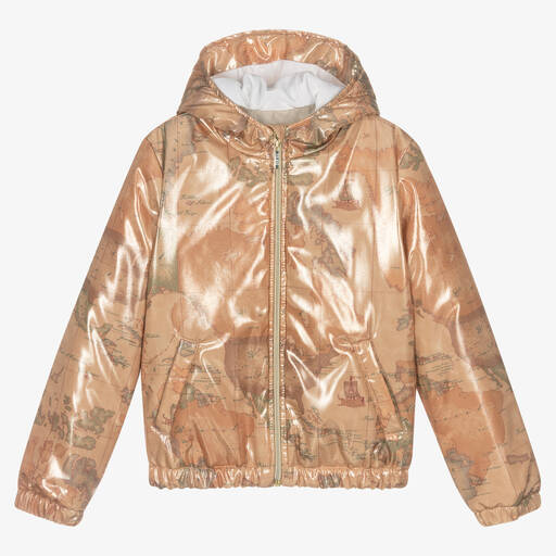 Alviero Martini-Boys Hooded Geo Map Jacket | Childrensalon Outlet