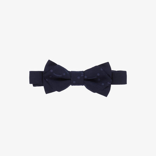 Alviero Martini-Boys Navy Blue Bow Tie | Childrensalon Outlet