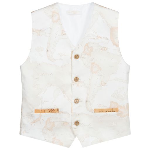 Alviero Martini-Жилет с картой мира для подростков | Childrensalon Outlet