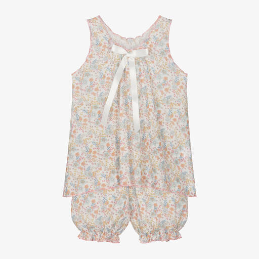 AMIKI Children-Girls Floral Cotton Short Pyjamas | Childrensalon Outlet