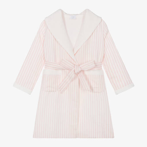 AMIKI Children-Girls Pink Stripe Dressing Gown | Childrensalon Outlet