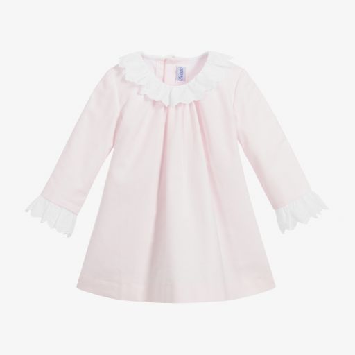 Ancar-Pink Cotton Baby Dress Set  | Childrensalon Outlet