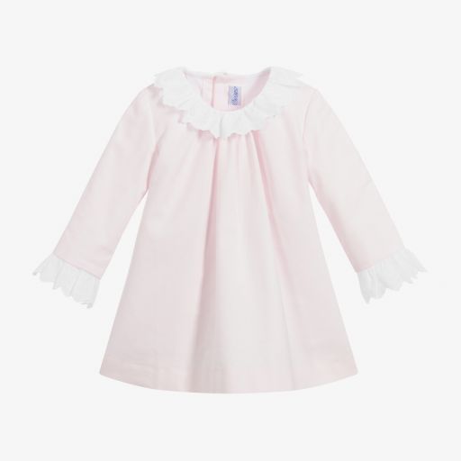 Ancar-Ensemble robe rose en coton Bébé  | Childrensalon Outlet