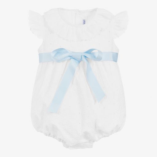 Ancar-Combi-short blanche en coton | Childrensalon Outlet