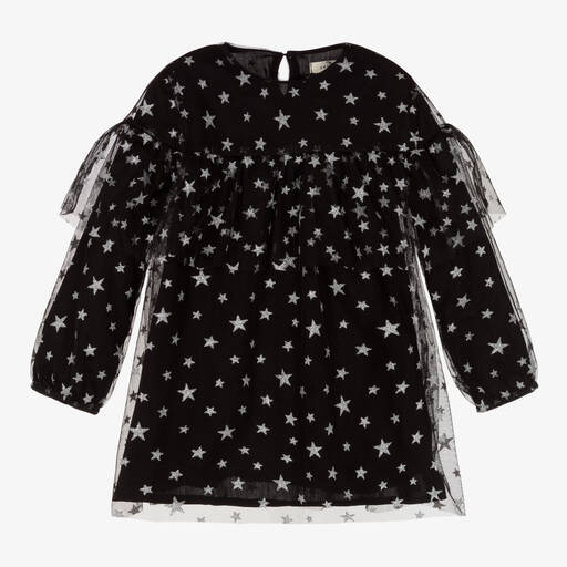 Andorine-Girls Black Tulle Dress | Childrensalon Outlet