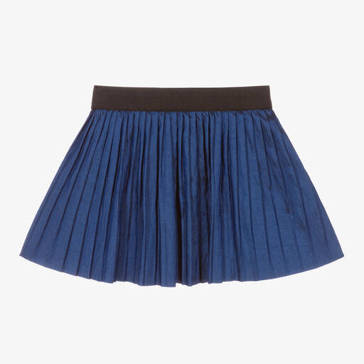 Andorine-Girls Blue Pleated Skirt | Childrensalon Outlet