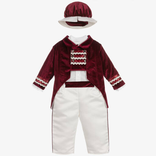 Andreeatex-Boys Velvet Military Tailcoat Ensemble | Childrensalon Outlet