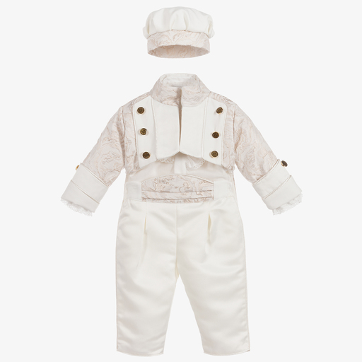 Andreeatex-Ivory & Gold 4 Piece Suit | Childrensalon Outlet