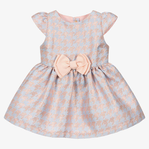 Angel's Face-Baby Girls Blue & Pink Houndstooth Dress | Childrensalon Outlet