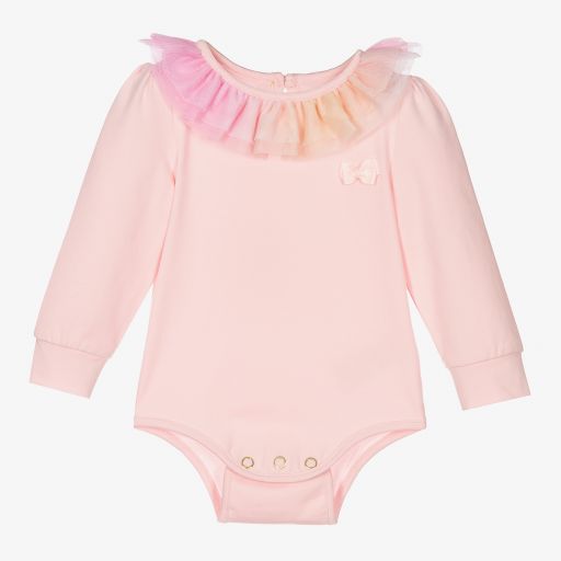 Angel's Face-Baby Girls Pink Bodysuit | Childrensalon Outlet