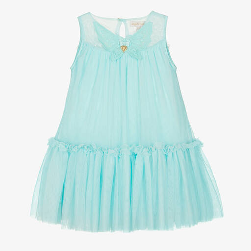 Angel's Face-Girls Aqua Blue Tulle Dress | Childrensalon Outlet
