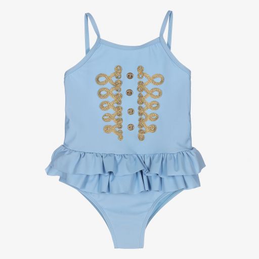 Angel's Face-Girls Blue Swimsuit (SPF 50+) | Childrensalon Outlet