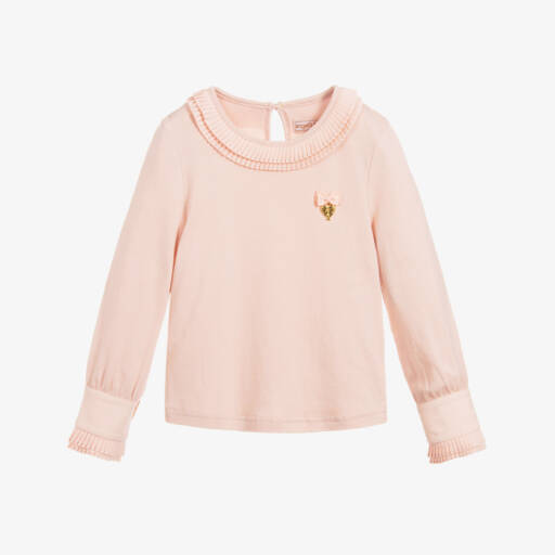 Angel's Face-Girls Blush Pink Cotton Top | Childrensalon Outlet