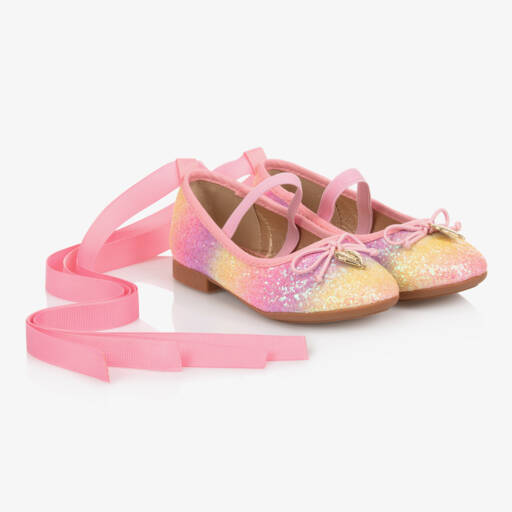 Angel's Face-Girls Glittery Rainbow Pumps | Childrensalon Outlet