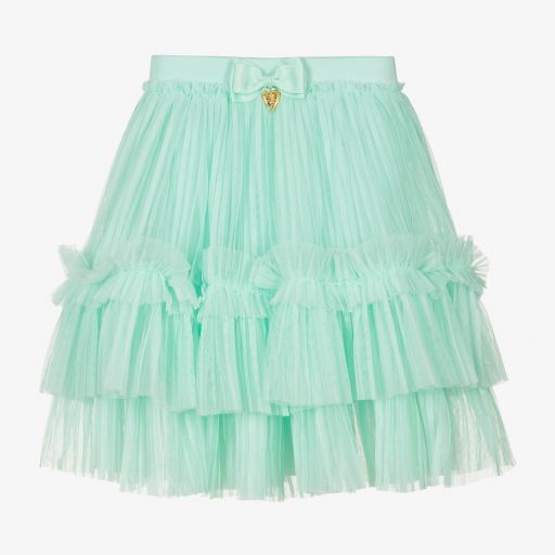 Angel's Face-Girls Green Tulle Skirt | Childrensalon Outlet