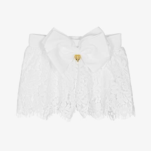 Angel's Face-Girls Ivory Lace Cotton Shorts | Childrensalon Outlet
