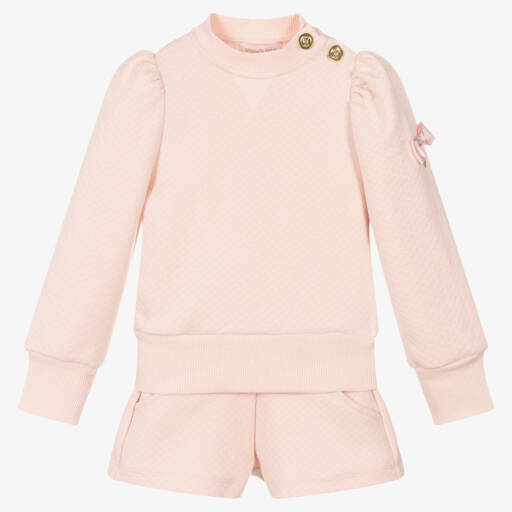 Angel's Face-Girls Light Pink Quilted Set | Childrensalon Outlet