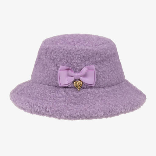Angel's Face-Girls Lilac Purple Teddy Fleece Hat | Childrensalon Outlet
