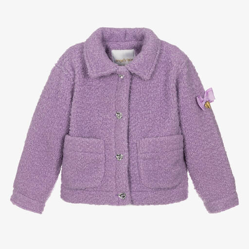 Angel's Face-Girls Lilac Purple Teddy Fleece Jacket | Childrensalon Outlet