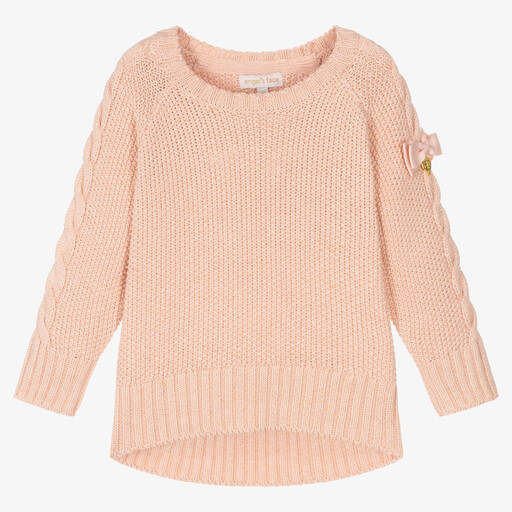 Angel's Face-Rosa Pullover mit Schleife (M) | Childrensalon Outlet