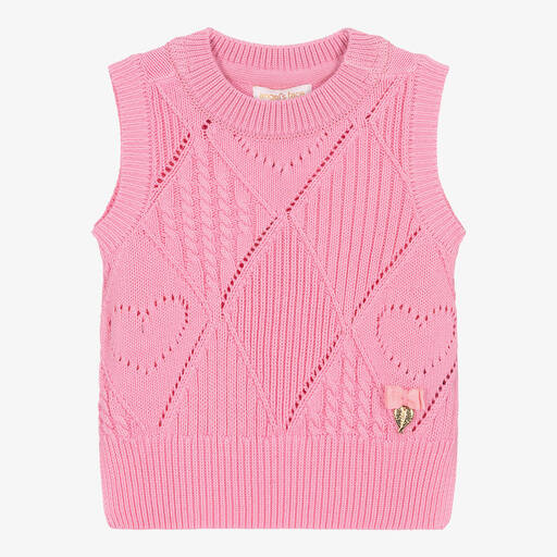 Angel's Face-Girls Pink Cotton Knit Slipover | Childrensalon Outlet
