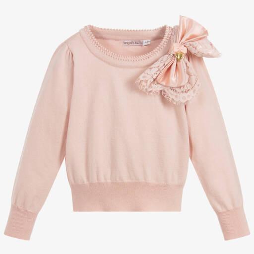 Angel's Face-Girls Pink Cotton Sweater | Childrensalon Outlet