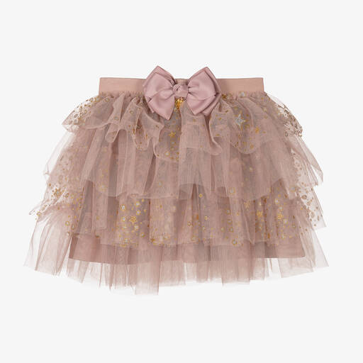 Angel's Face-تنورة تول لون زهري غليتر | Childrensalon Outlet