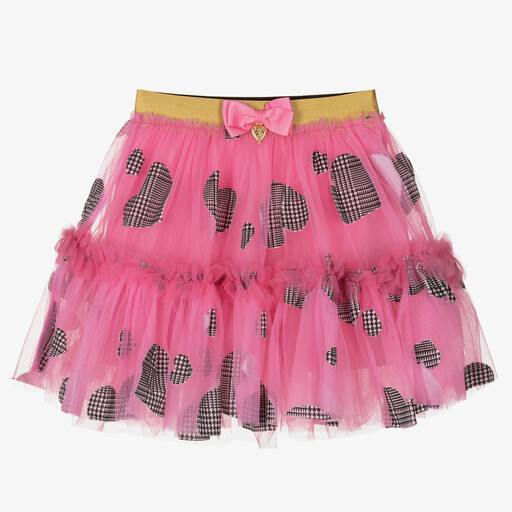 Angel's Face-Girls Pink Heart Print Tutu Skirt | Childrensalon Outlet