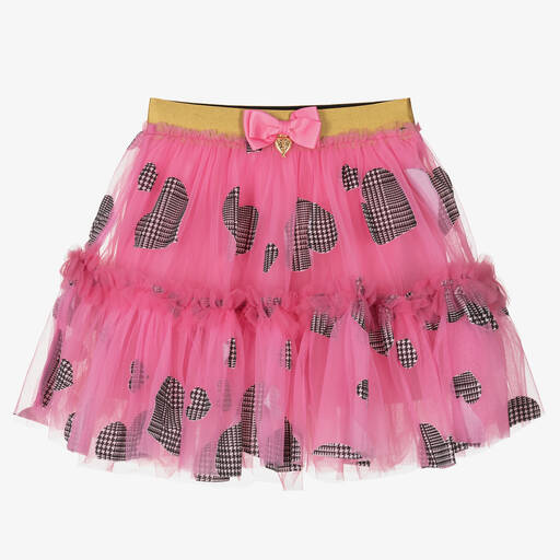 Angel's Face-Розовая юбка-пачка с сердечками | Childrensalon Outlet