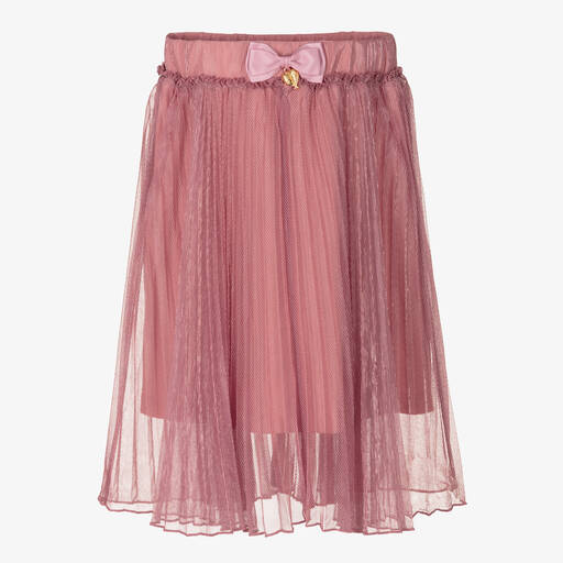 Angel's Face-Girls Pink Pleated Midi Skirt | Childrensalon Outlet