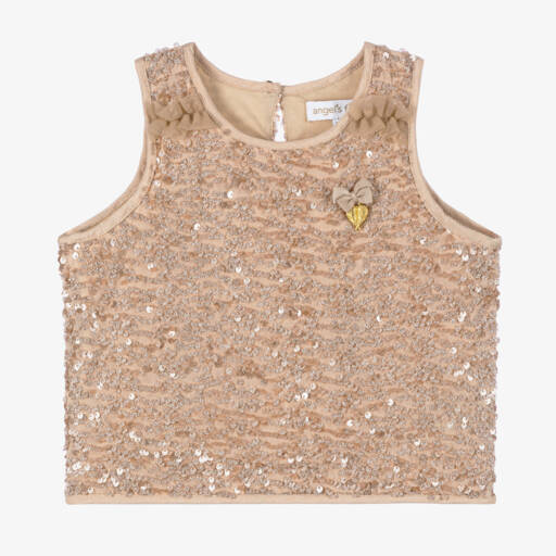 Angel's Face-Girls Pink Sparkle Tulle Top | Childrensalon Outlet