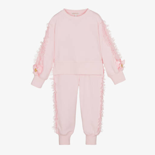 Angel's Face-Girls Pink Tulle Accent Tracksuit | Childrensalon Outlet