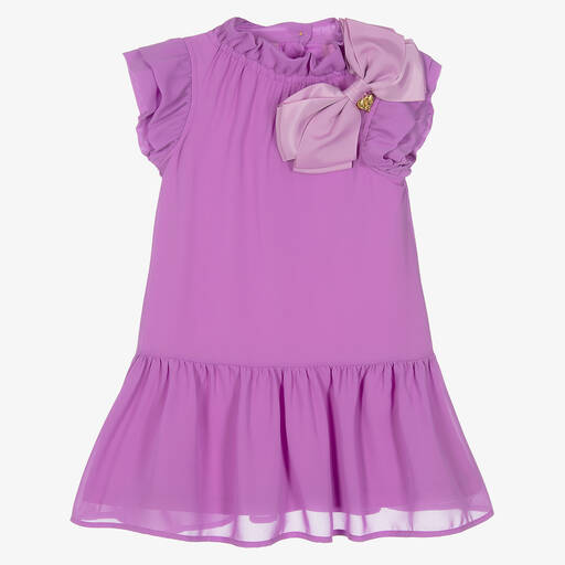 Angel's Face-Girls Purple Chiffon Dress | Childrensalon Outlet
