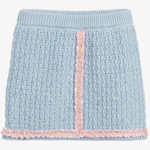Angel's Face-Girls Soft Blue Frilled Skirt | Childrensalon Outlet