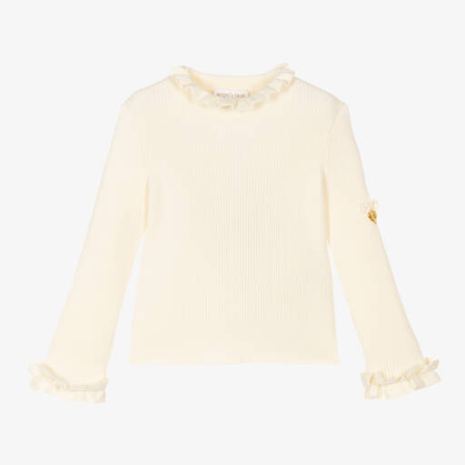 Angel's Face-Girls Vanilla Knit Rollneck Jumper | Childrensalon Outlet