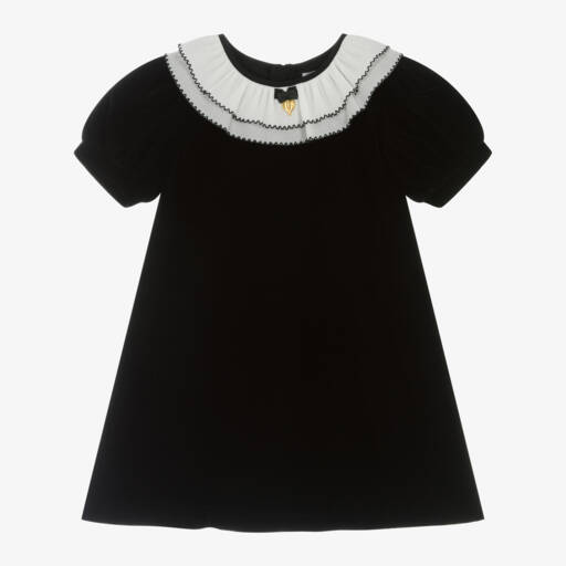 Angel's Face-Girls Velvet Dress with Ruffle Collar | Childrensalon Outlet