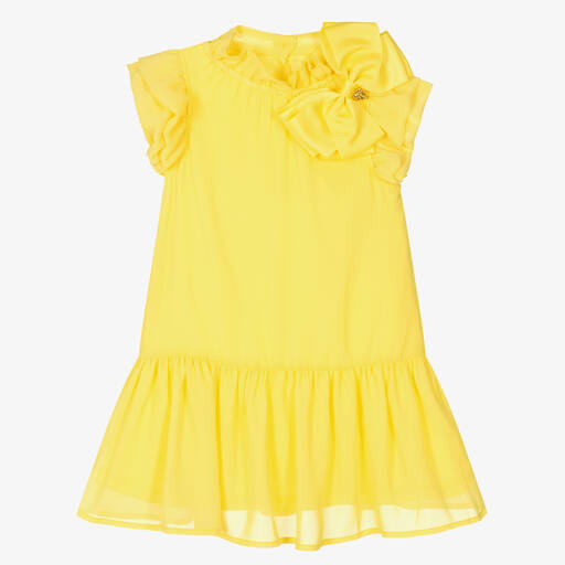 Angel's Face-Girls Yellow Chiffon Dress | Childrensalon Outlet