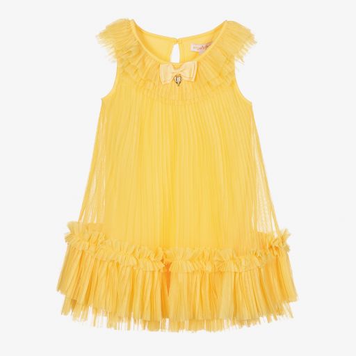 Angel's Face-Girls Yellow Tulle Dress | Childrensalon Outlet