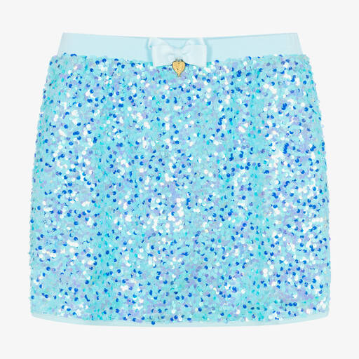 Angel's Face-Teen Girls Aqua Blue Sequin Skirt | Childrensalon Outlet