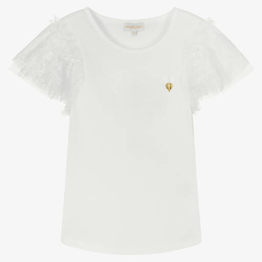 Angel's Face-Teen Girls Lace Flutter Sleeve Top | Childrensalon Outlet