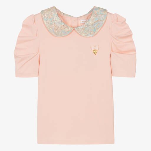 Angel's Face-Teen Girls Pink Cotton Jersey Blouse | Childrensalon Outlet