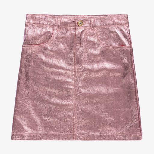 Angel's Face-Teen Girls Pink Metallic Mini Skirt | Childrensalon Outlet