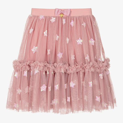 Angel's Face-Jupe tulle rose à étoile en sequins | Childrensalon Outlet