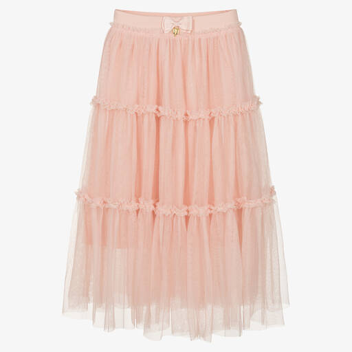 Angel's Face-Teen Girls Pink Tulle Midi Skirt | Childrensalon Outlet