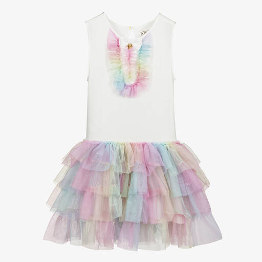 Angel's Face-Teen Kleid mit Regenbogentüll (M) | Childrensalon Outlet