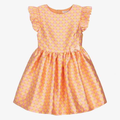 Angel's Face-Teen Orange Brocade Dress | Childrensalon Outlet